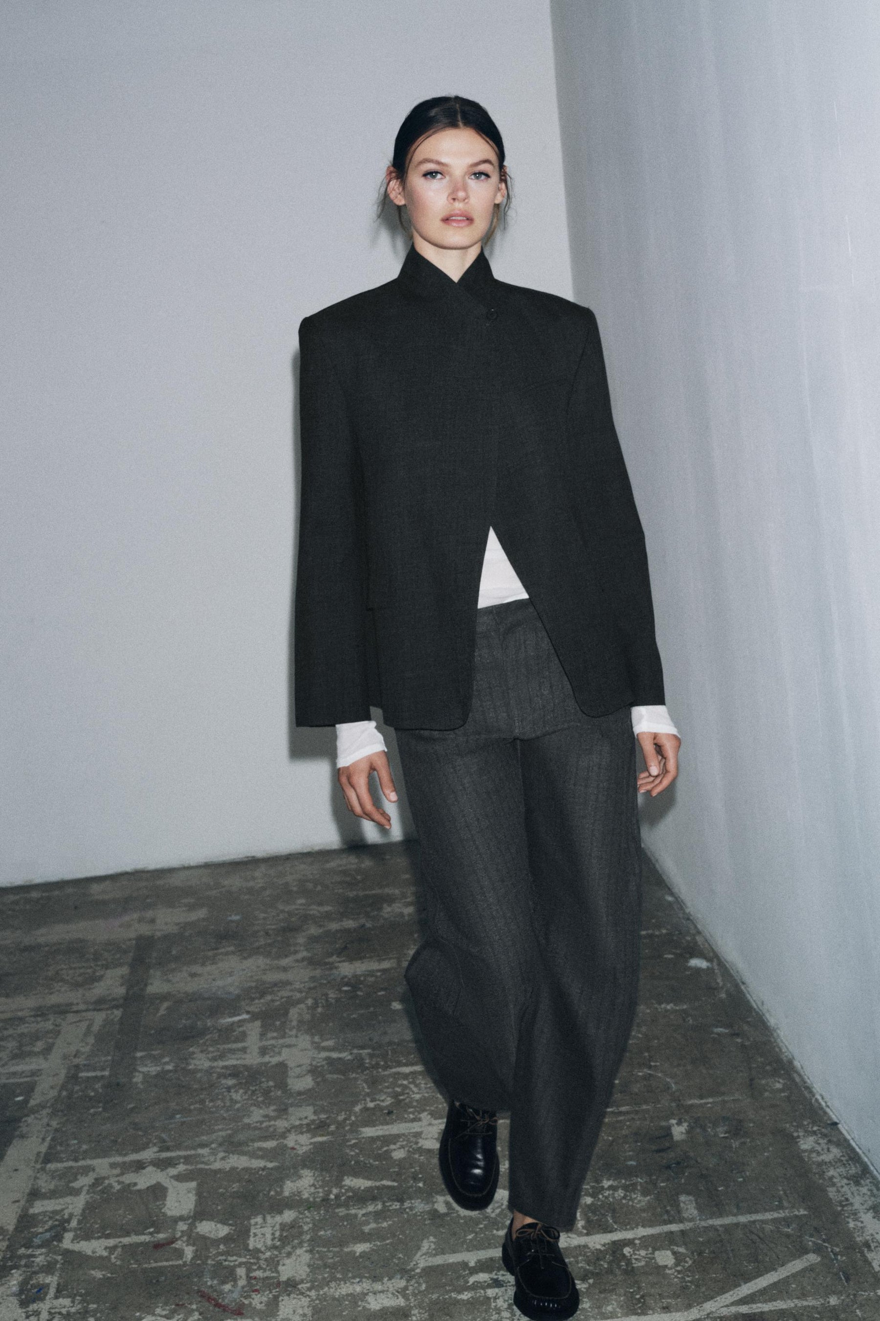 Striped Barrel Trousers