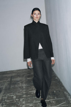 Striped Barrel Trousers