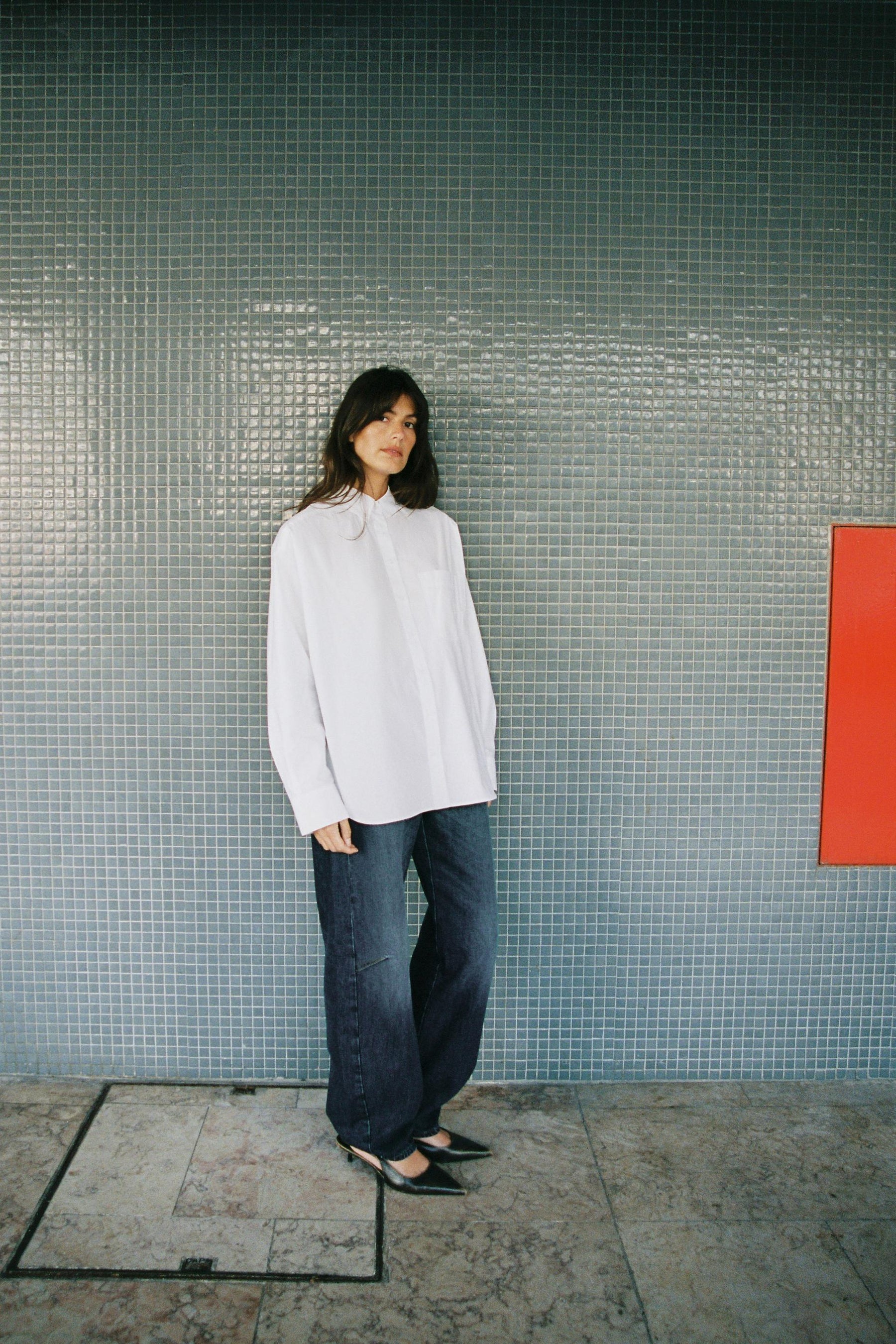 Poplin Shirt with Pocket