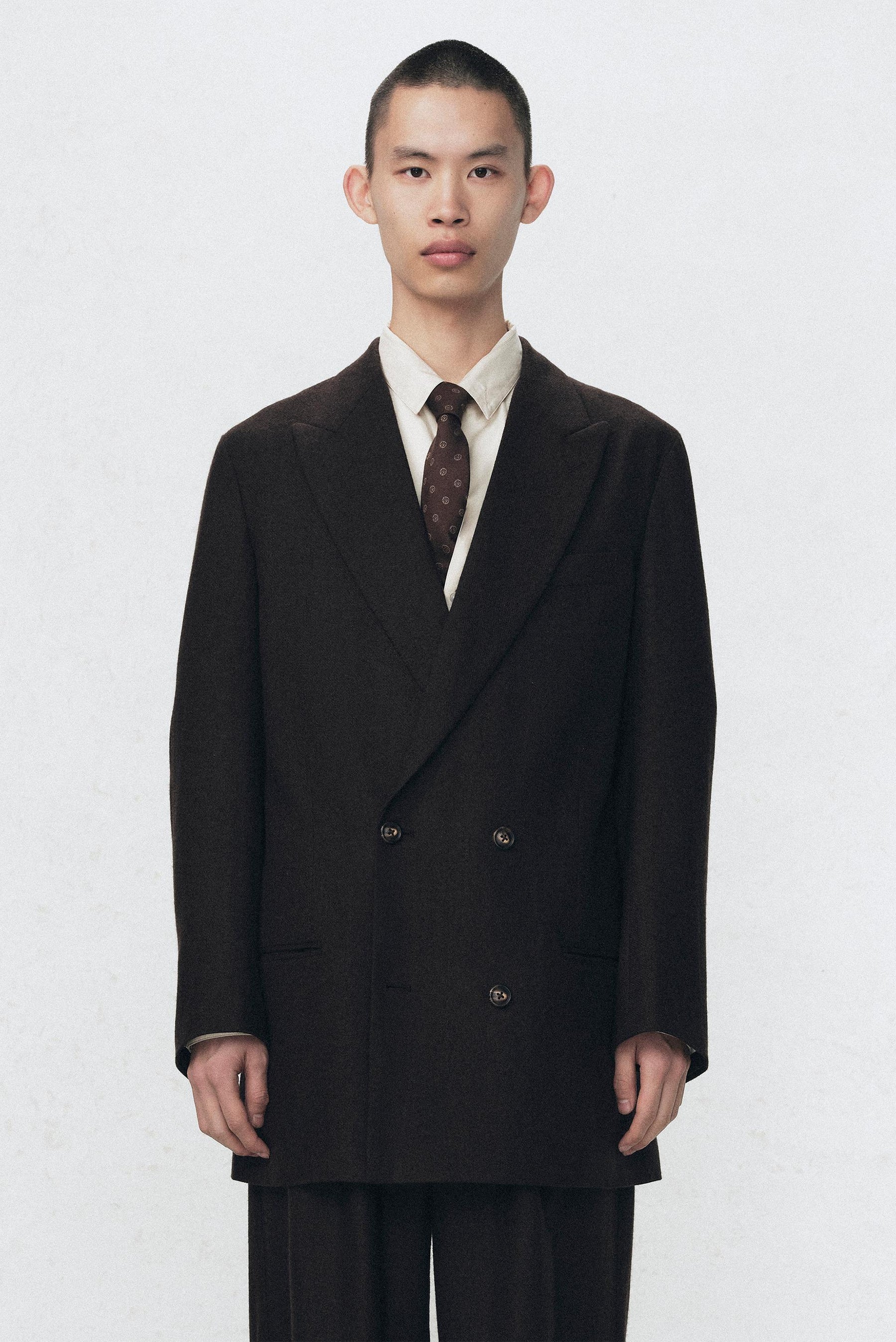 SILK - WOOL TWILL TIE SOSHIOTSUKI x - Image 1