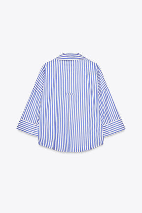 WIDE-SLEEVE POPLIN SHIRT
