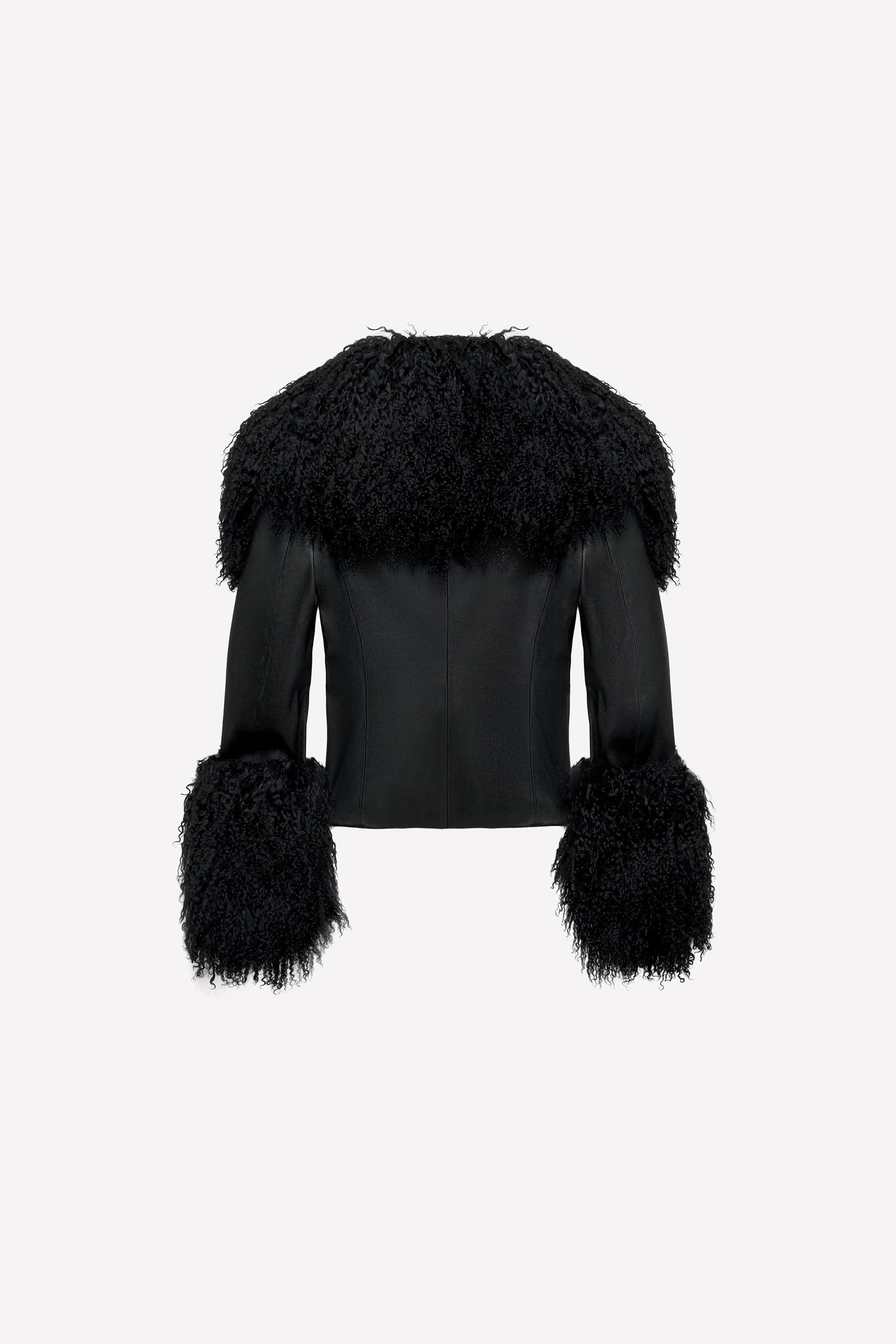 FITTED LEATHER JACKET