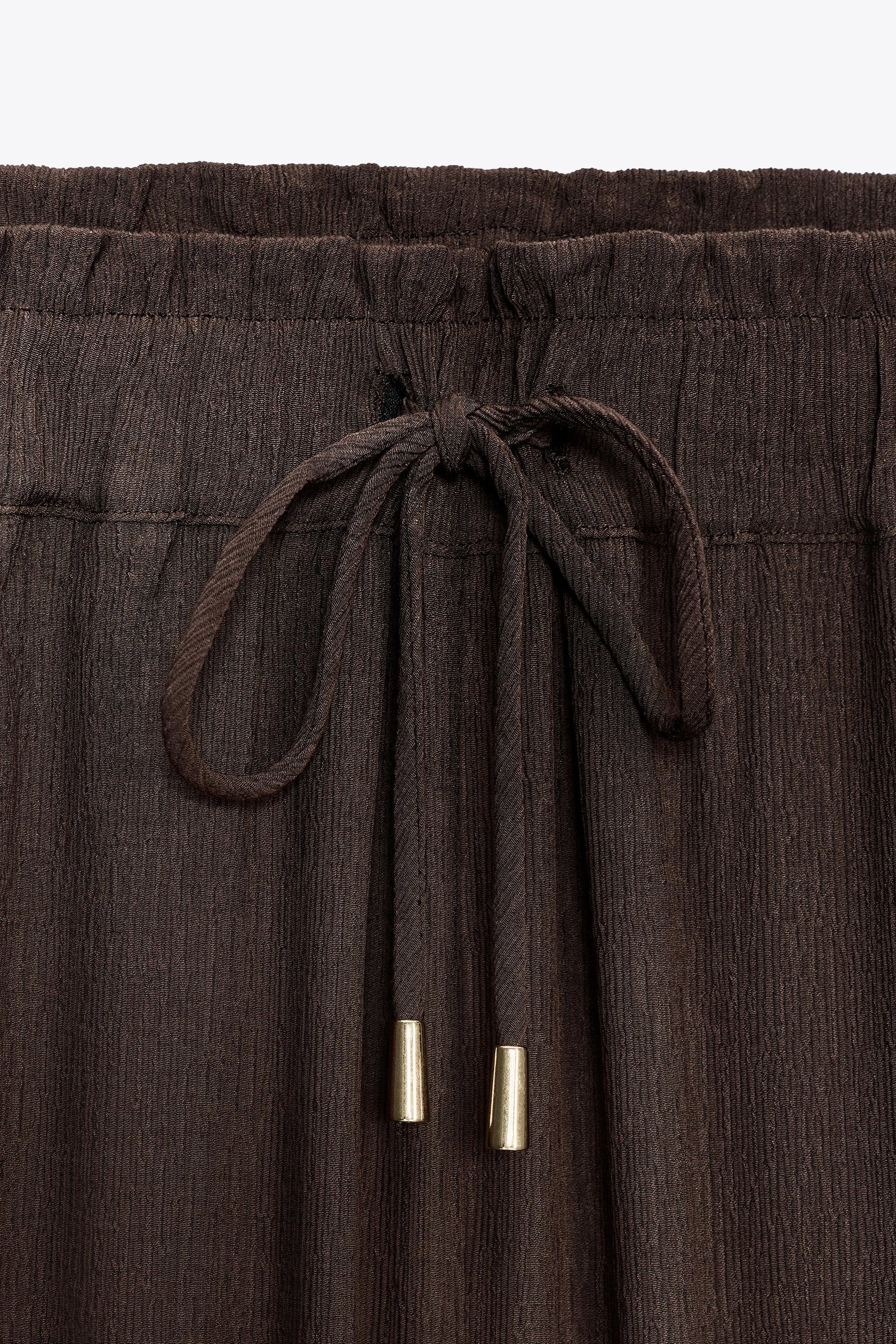 WIDE-LEG COTTON TROUSERS