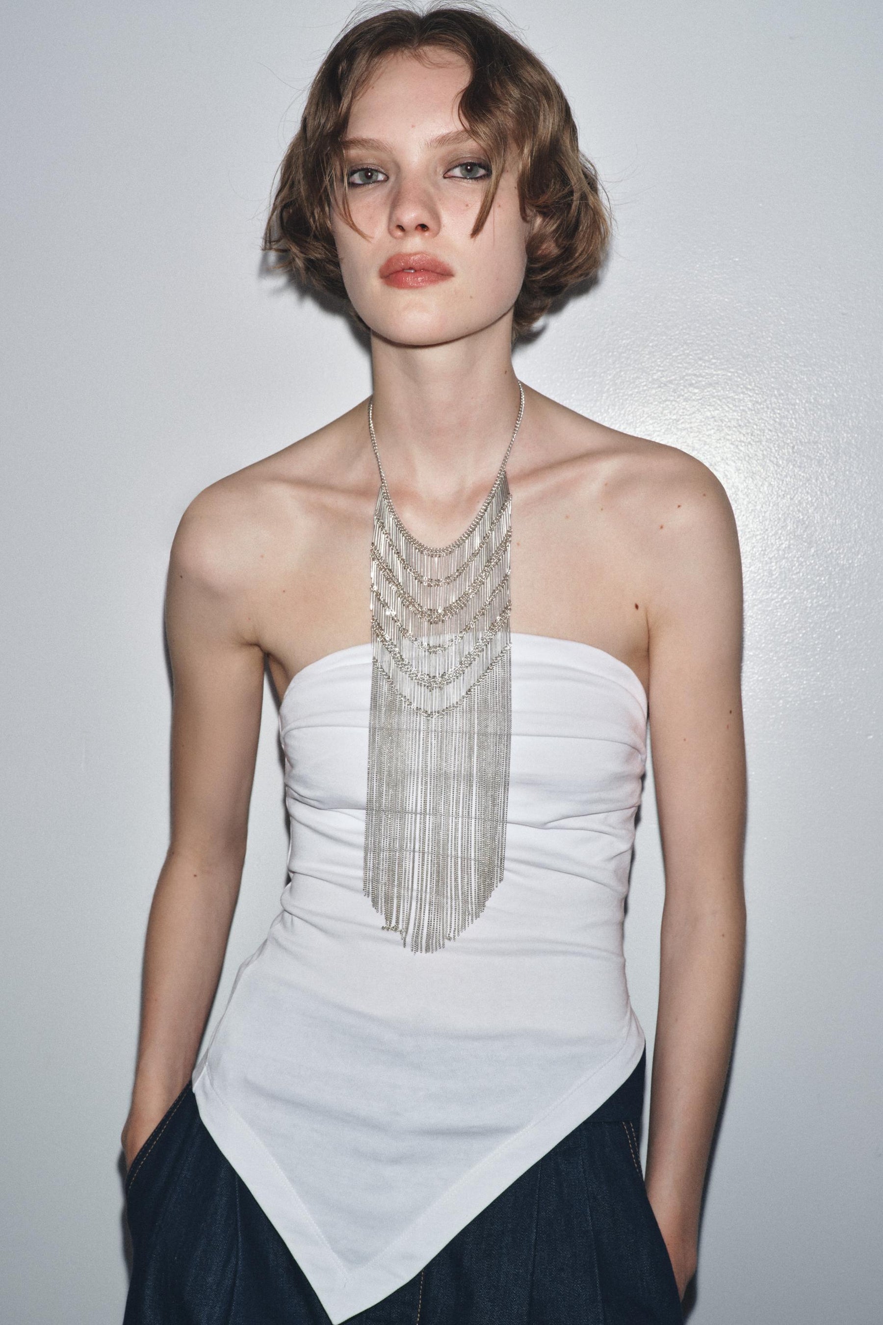 Asymmetric Bandeau Top