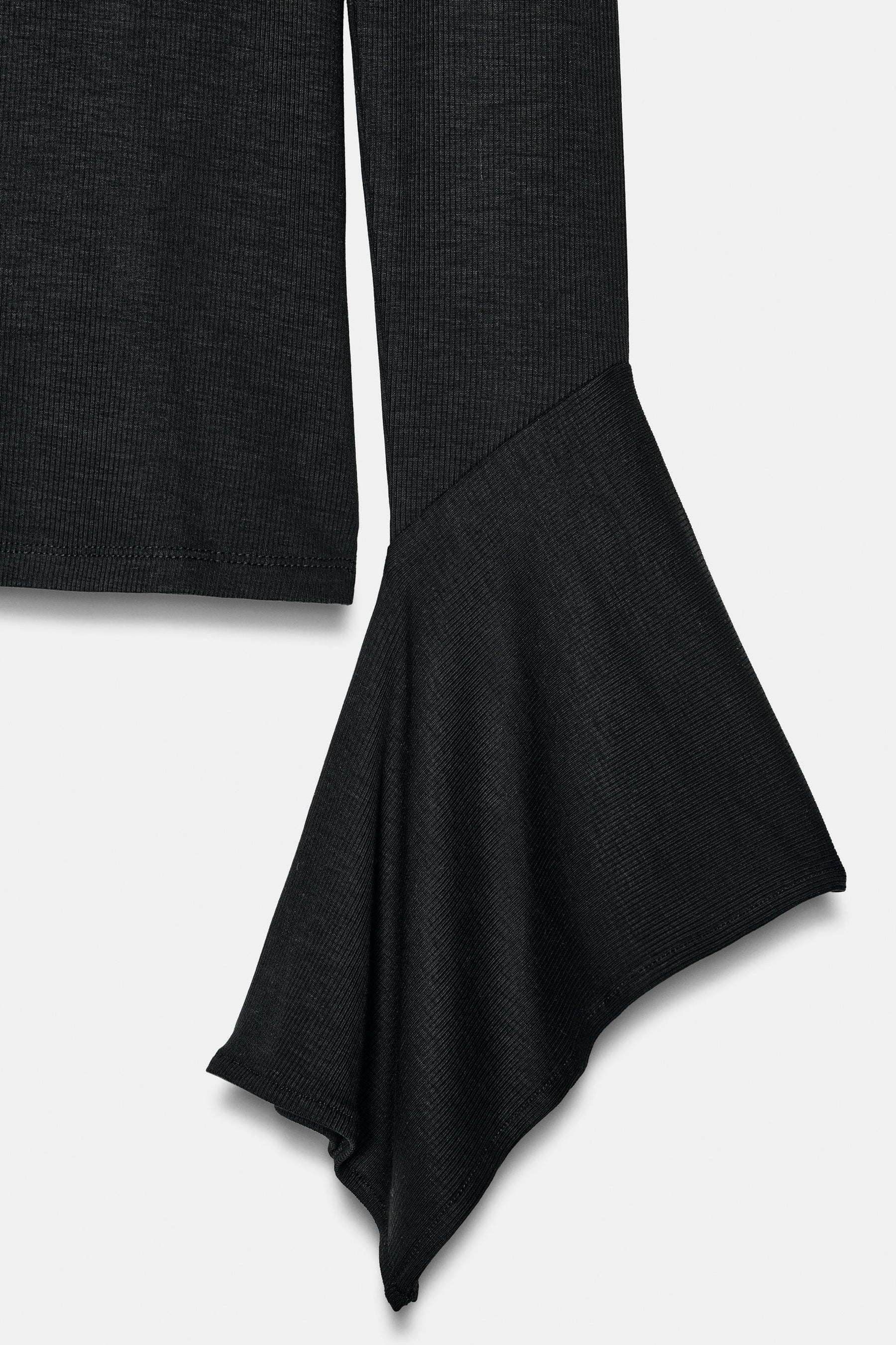 Ruffle-Sleeve T-Shirt