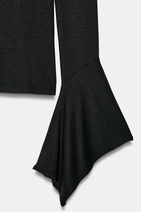 Ruffle-Sleeve T-Shirt