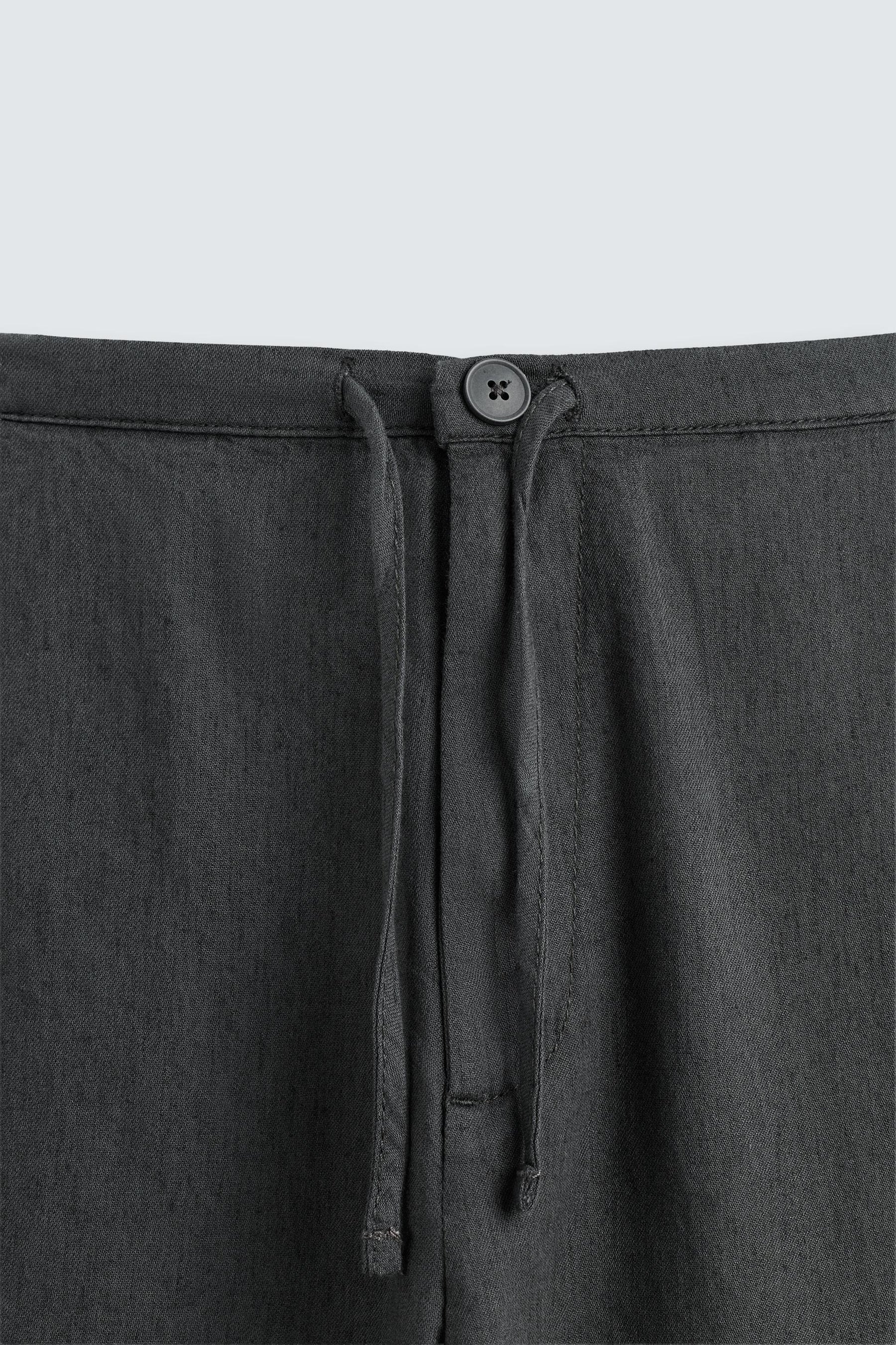 COTTON/LINEN TROUSERS - Image 9