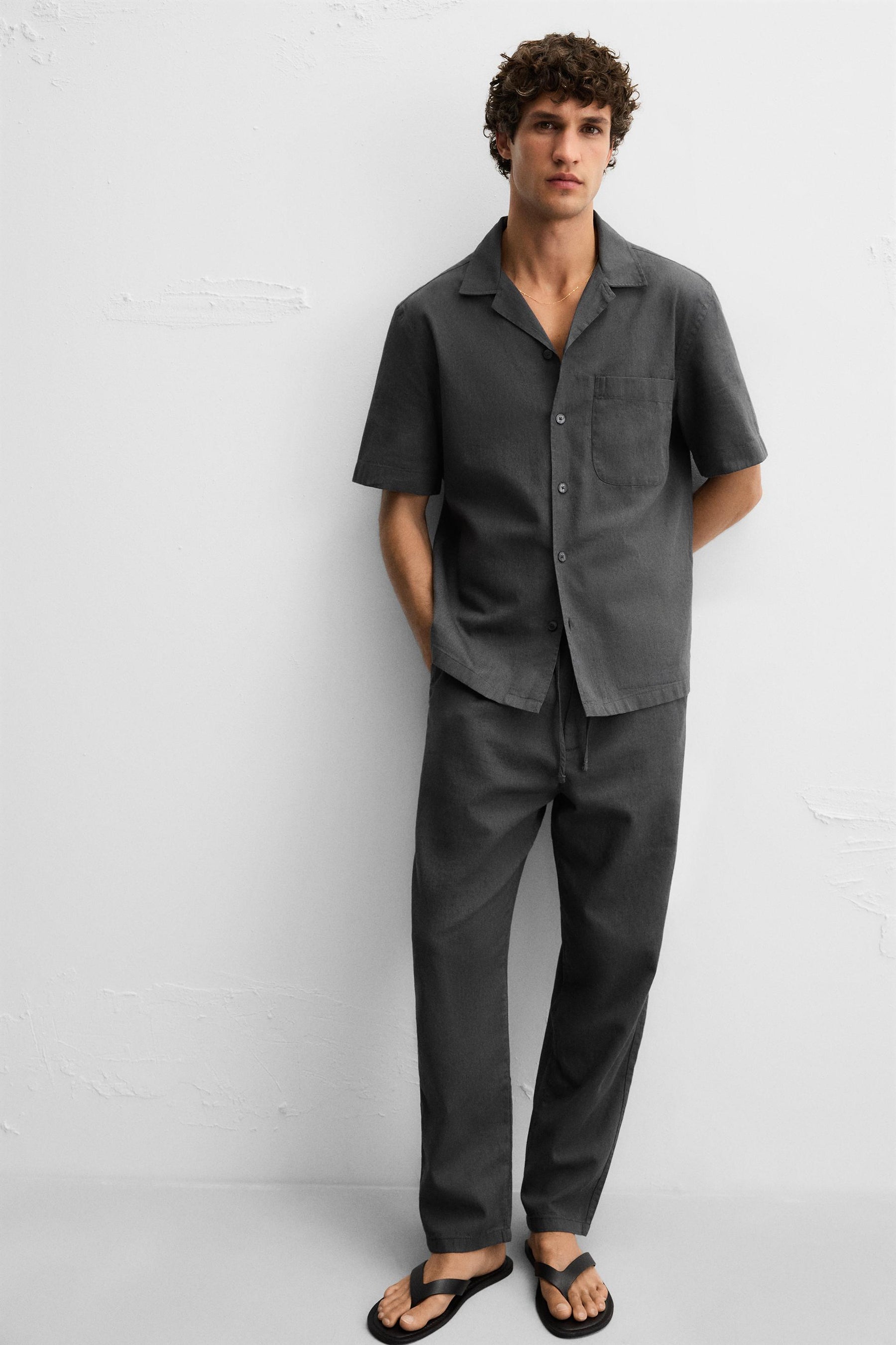 COTTON/LINEN TROUSERS - Image 5