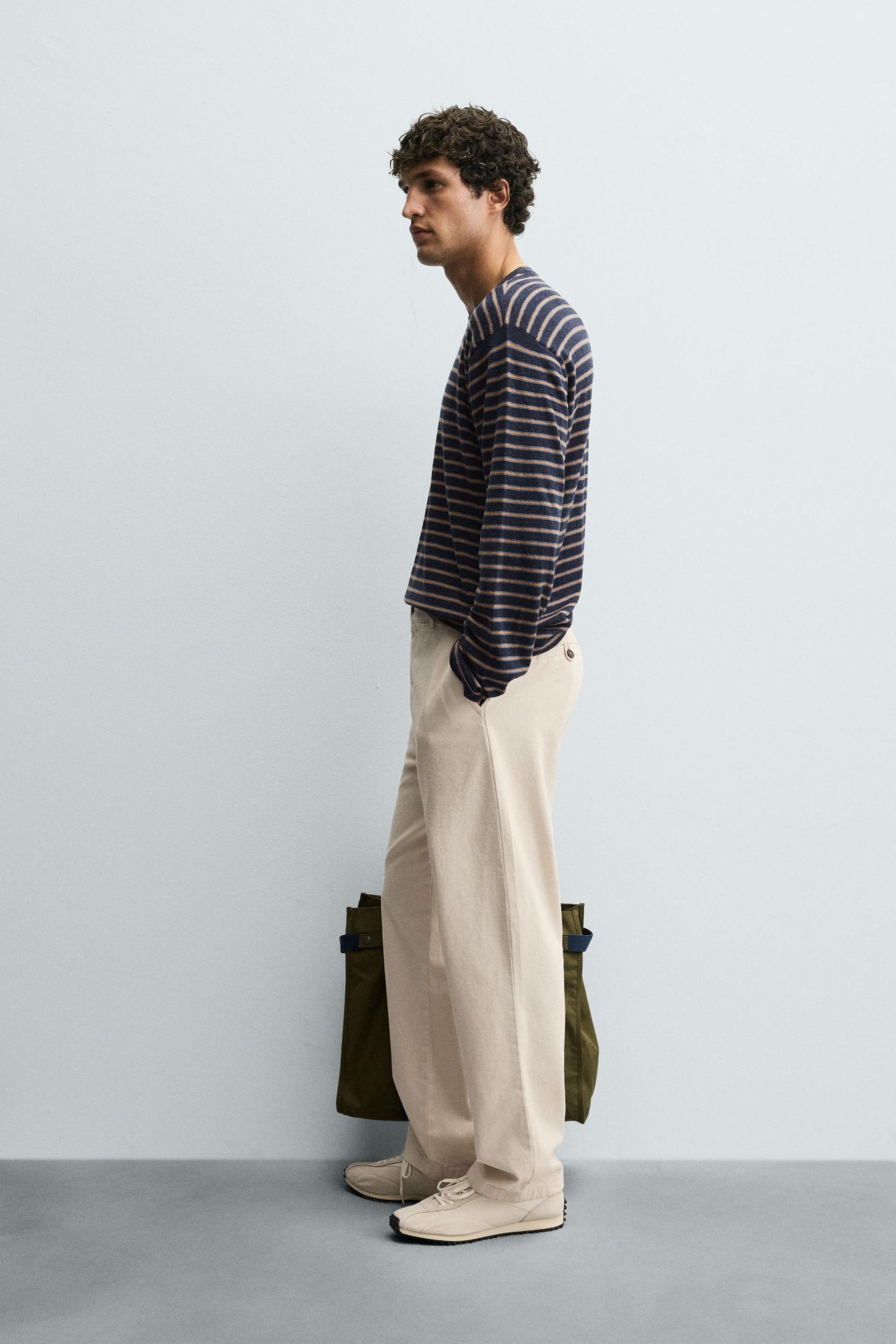 STRAIGHT-LEG CHINO TROUSERS - Image 3