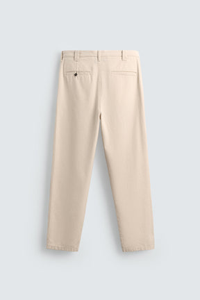 STRAIGHT-LEG CHINO TROUSERS - Image 6
