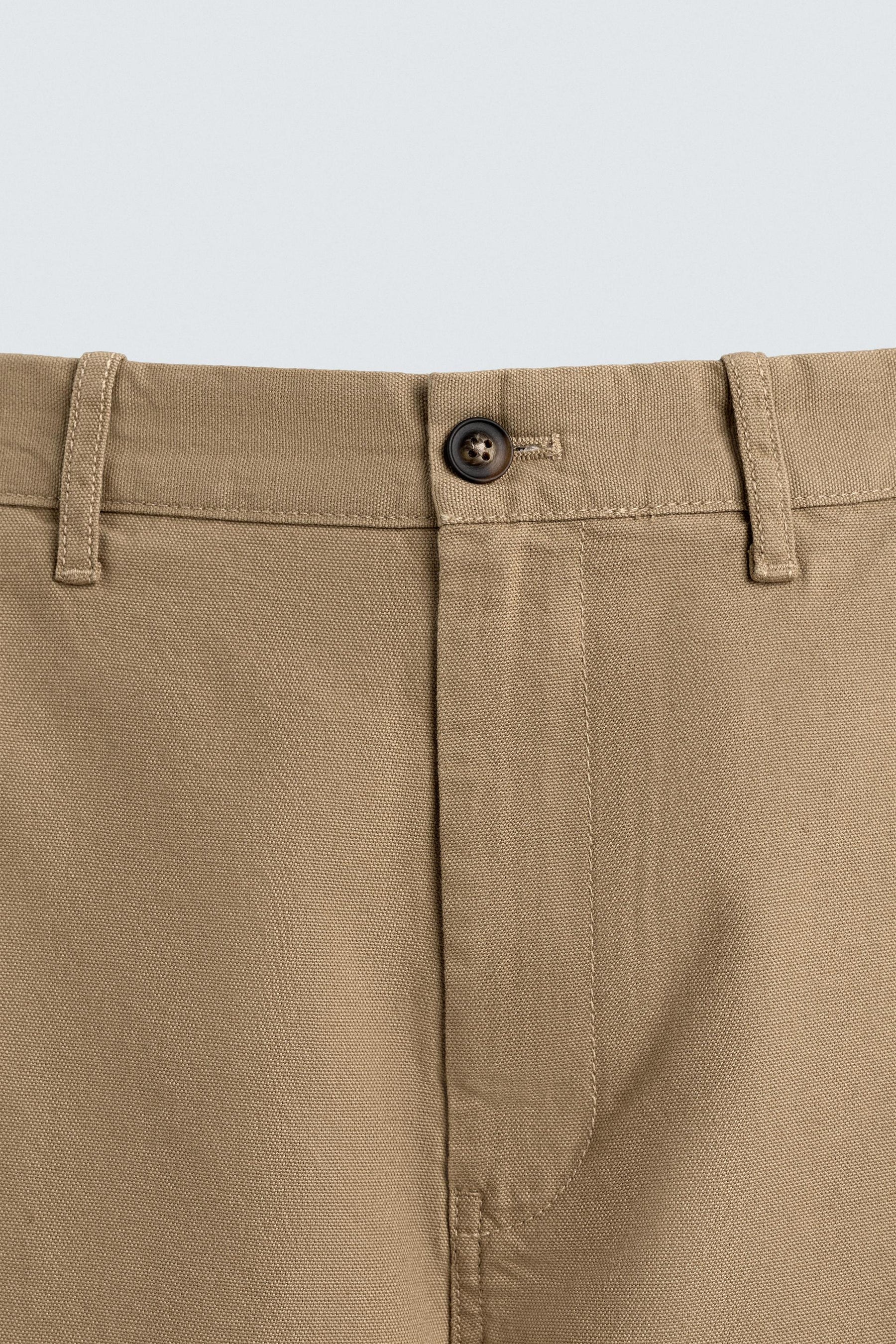 STRAIGHT-LEG CHINO TROUSERS - Image 9
