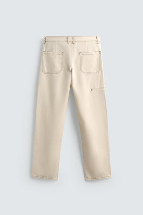 CONTRAST STITCHING TROUSERS - Image 7