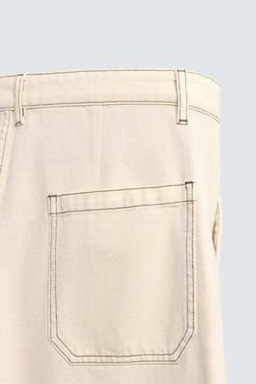 CONTRAST STITCHING TROUSERS - Image 9