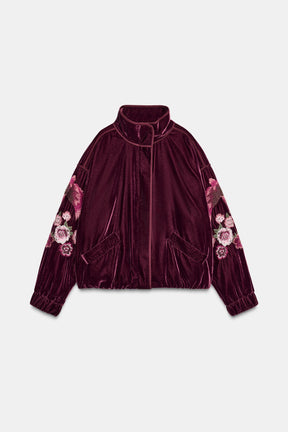EMBROIDERED VELVET JACKET