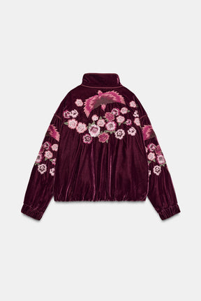 EMBROIDERED VELVET JACKET