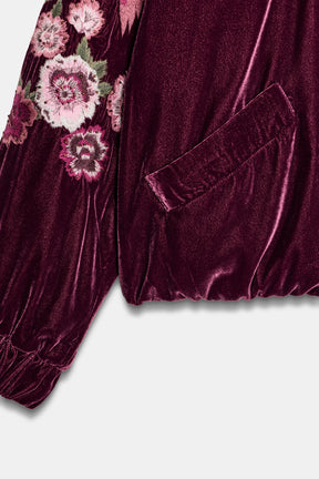 EMBROIDERED VELVET JACKET
