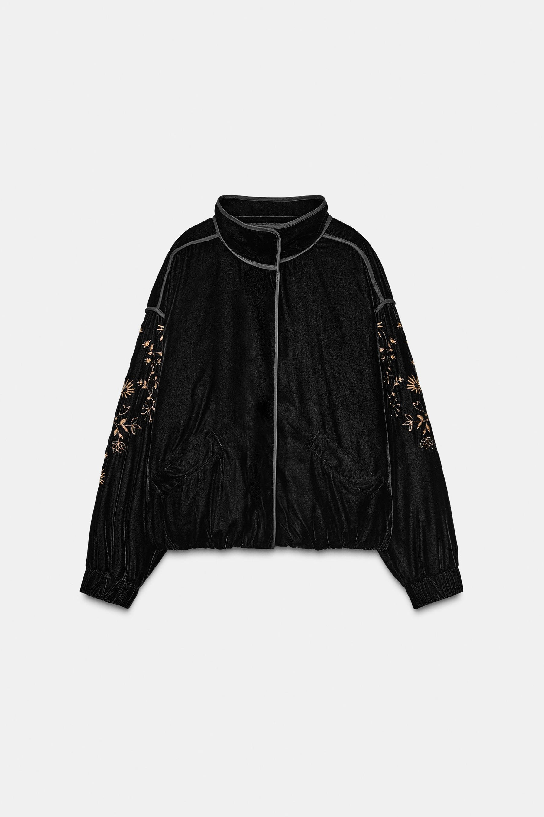 VELVET PUFFER JACKET
