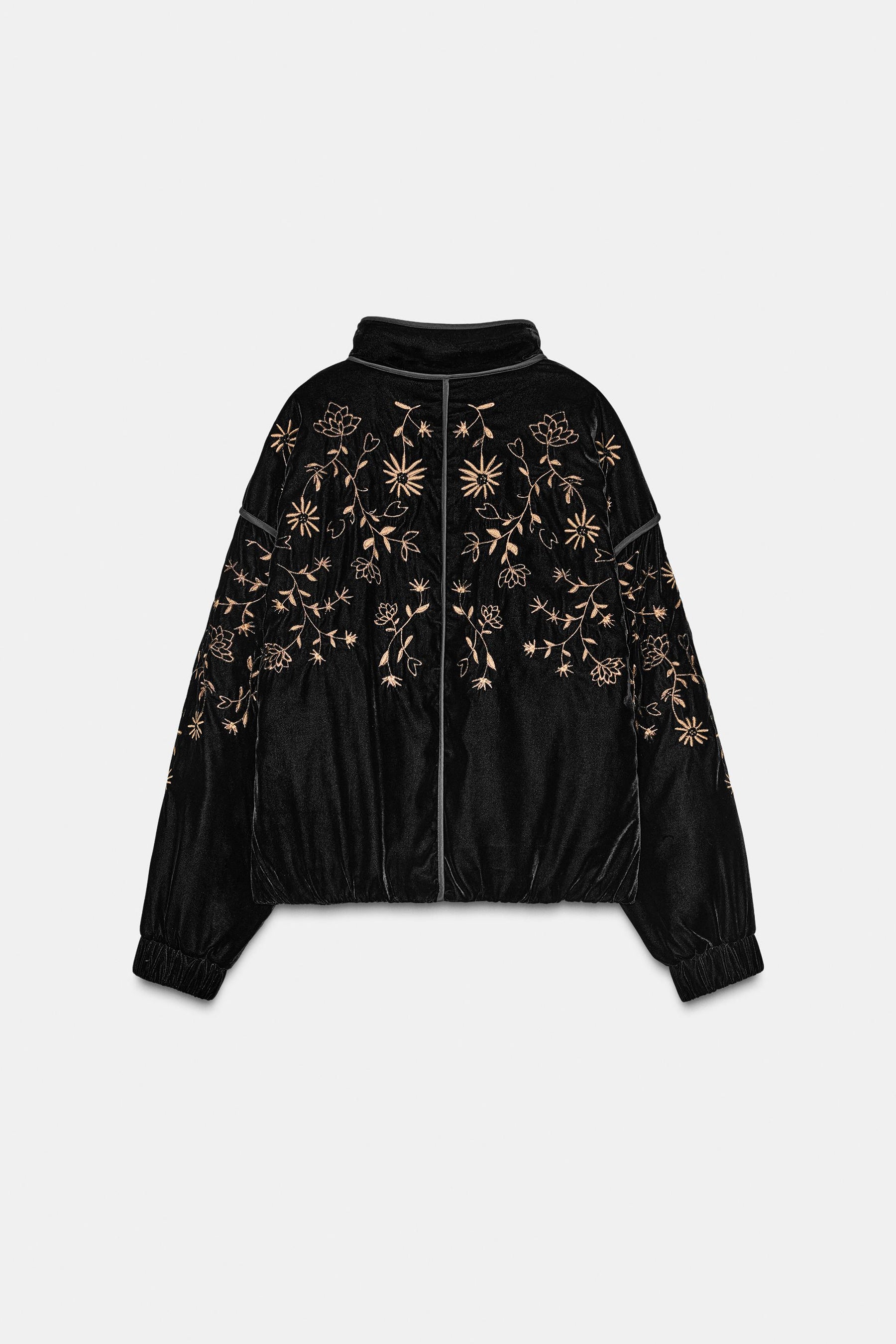VELVET PUFFER JACKET