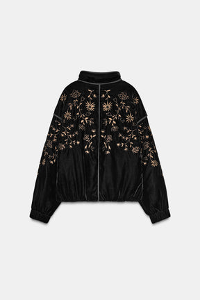 VELVET PUFFER JACKET