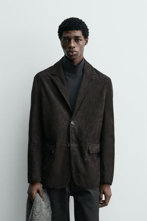 SUEDE LEATHER BLAZER - Image 2
