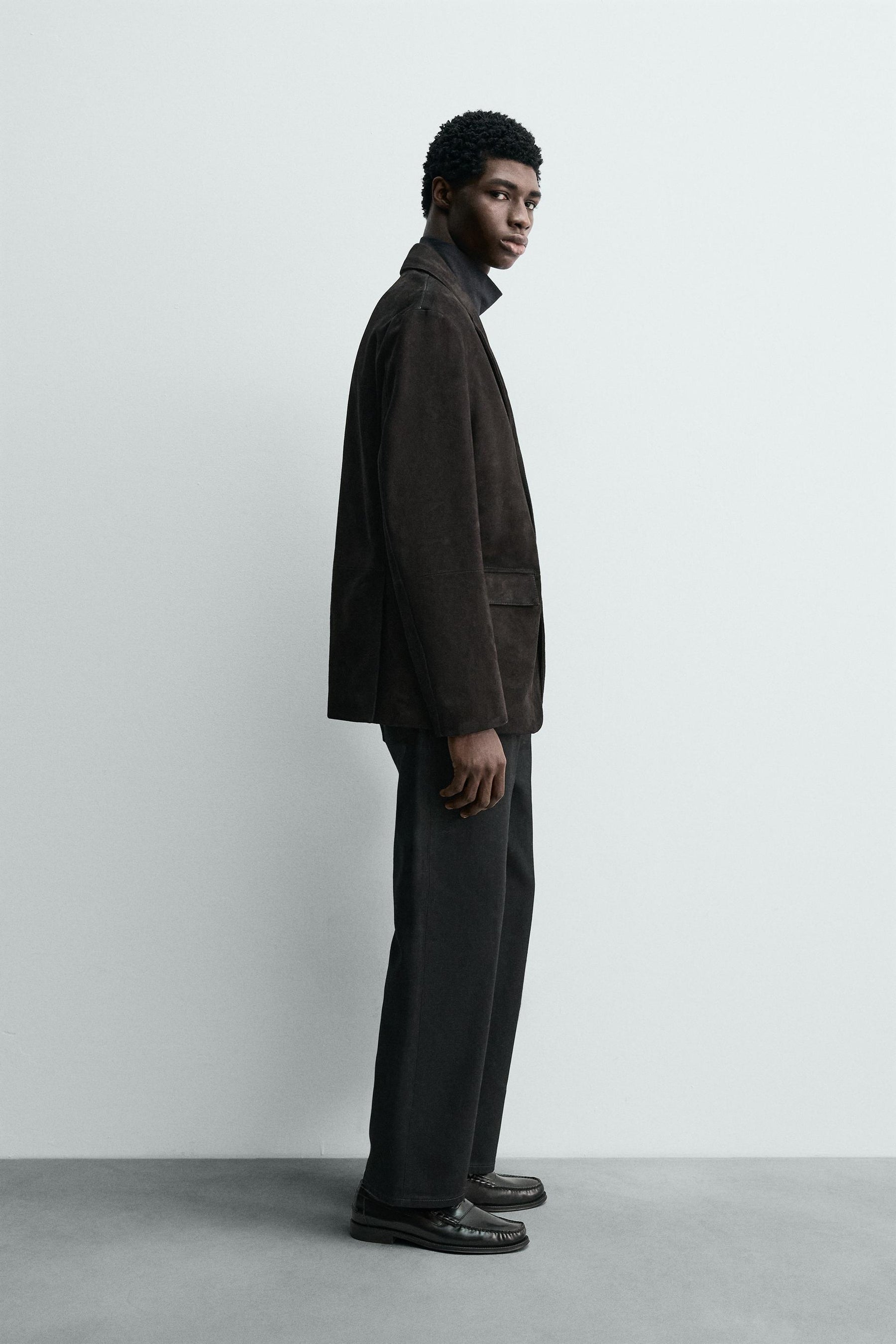 SUEDE LEATHER BLAZER - Image 4