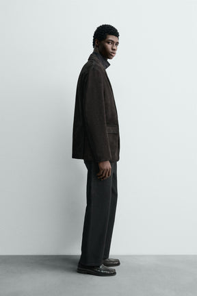 SUEDE LEATHER BLAZER - Image 4
