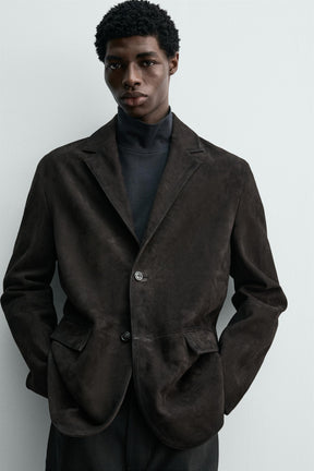 SUEDE LEATHER BLAZER - Image 5