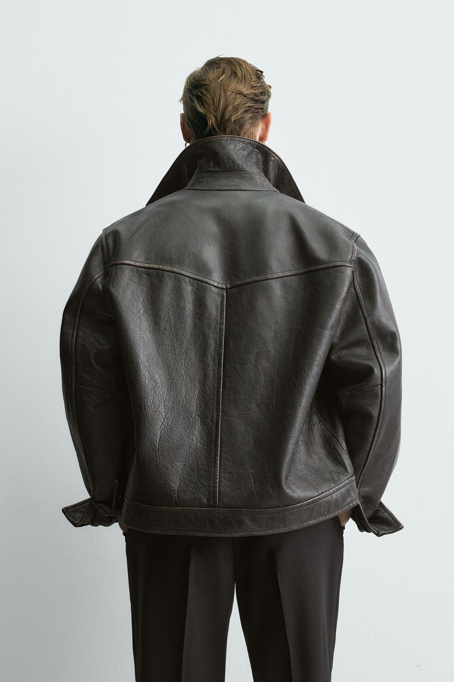 Vintage Wash Leather Jacket