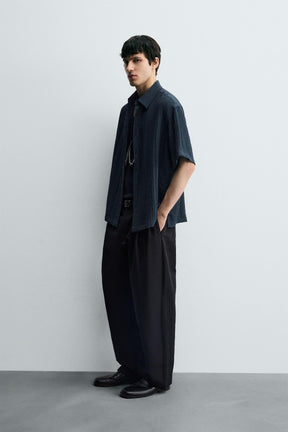 FLOWING TEXTURED SHIRT - Image 4