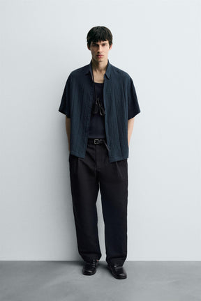 FLOWING TEXTURED SHIRT - Image 1