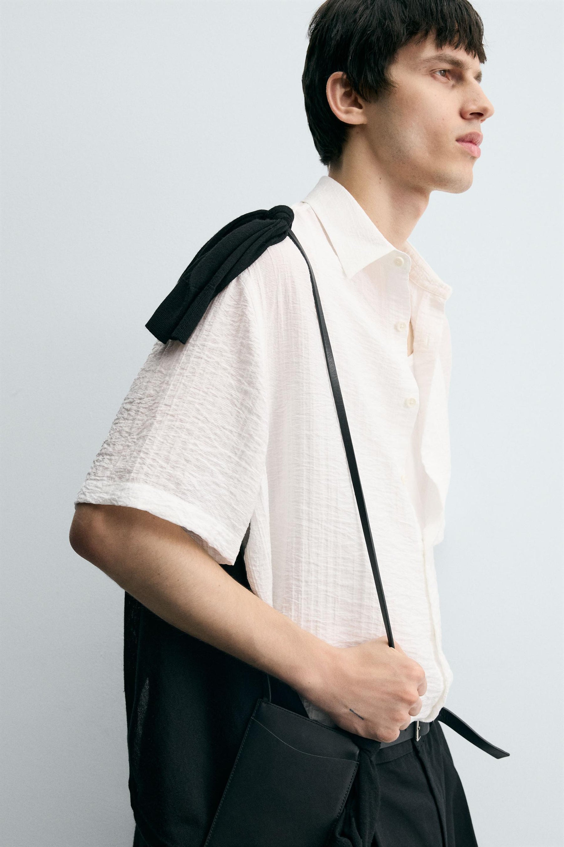 FLOWING TEXTURED SHIRT - Image 5