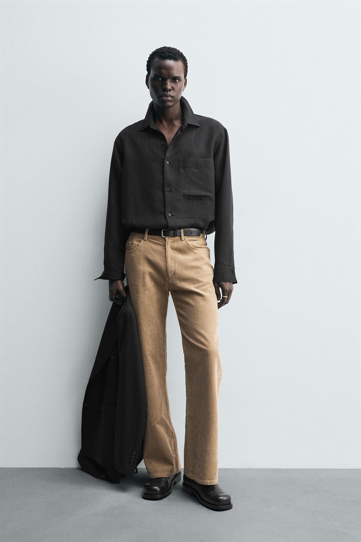 STRIPED FLOWING SHIRT - Image 1