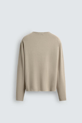 TEXTURED WASHED SWEATER - Image 7