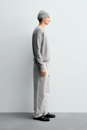 TEXTURED COTTON SWEATER - Image 4