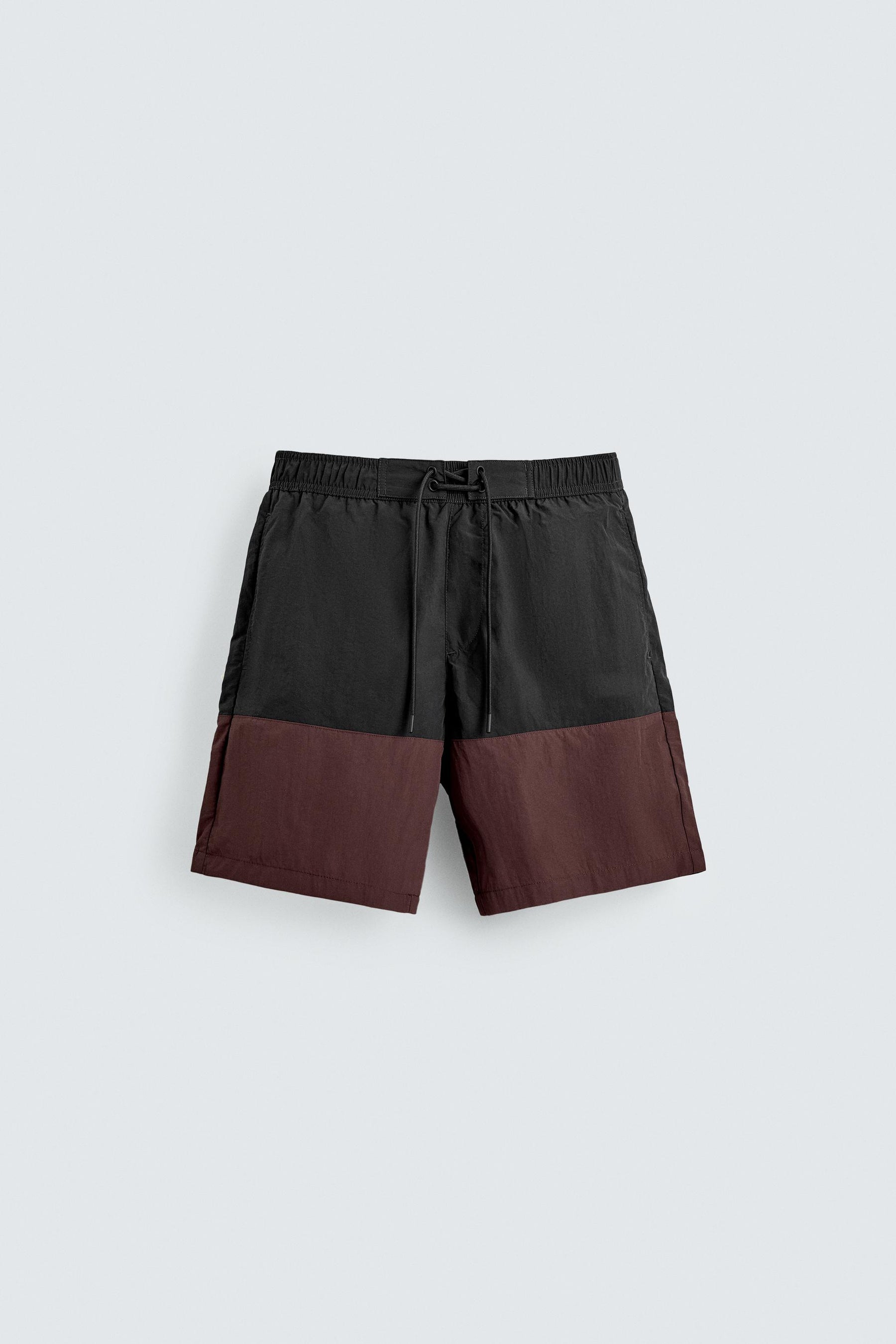 COLOUR BLOCK LONG SWIMMING TRUNKS - Image 6