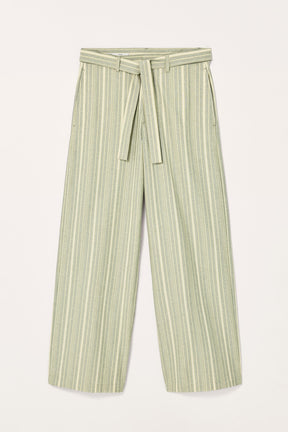 LIMITED EDITION STRIPED WIDE-LEG TROUSERS - Image 4