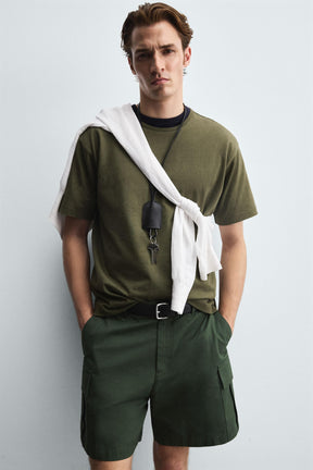 REGULAR FIT CARGO BERMUDA SHORTS - Image 5
