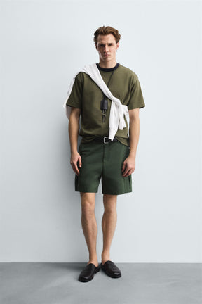 REGULAR FIT CARGO BERMUDA SHORTS - Image 1