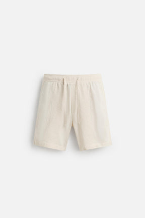 JACQUARD TEXTURED BERMUDA SHORTS - Image 7