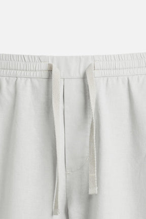 COTTON-LINEN RELAXED FIT TROUSERS - Image 7