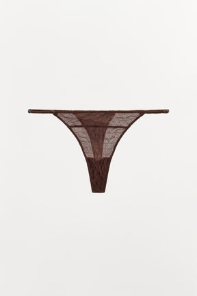 Textured Silk Thong