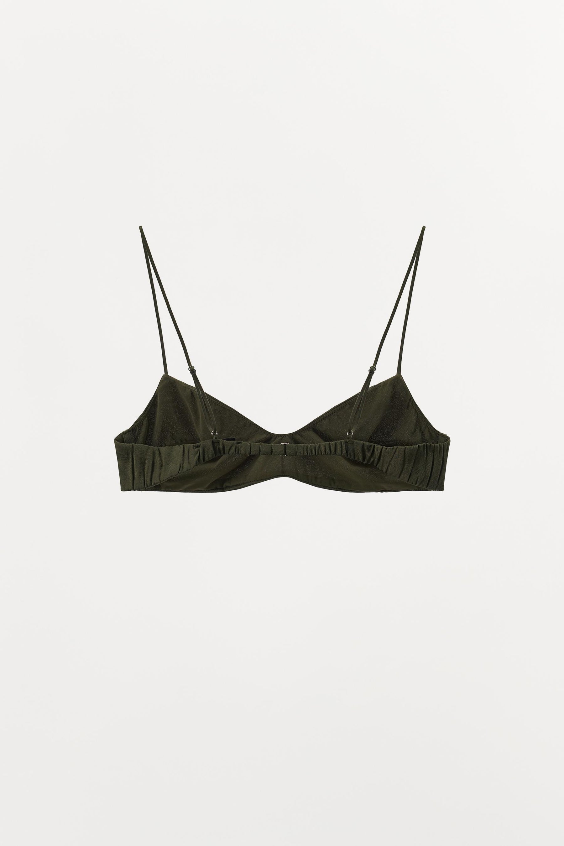 TEXTURED SILK BRALETTE
