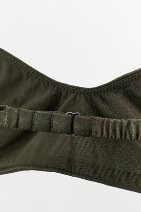 TEXTURED SILK BRALETTE