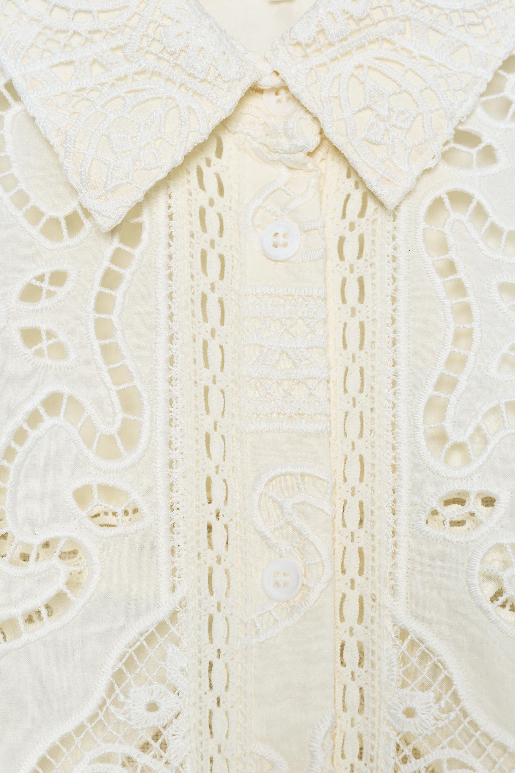 EMBROIDERED SHIRT DRESS ZW COLLECTION - Image 4