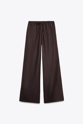 Linen Palazzo Trousers