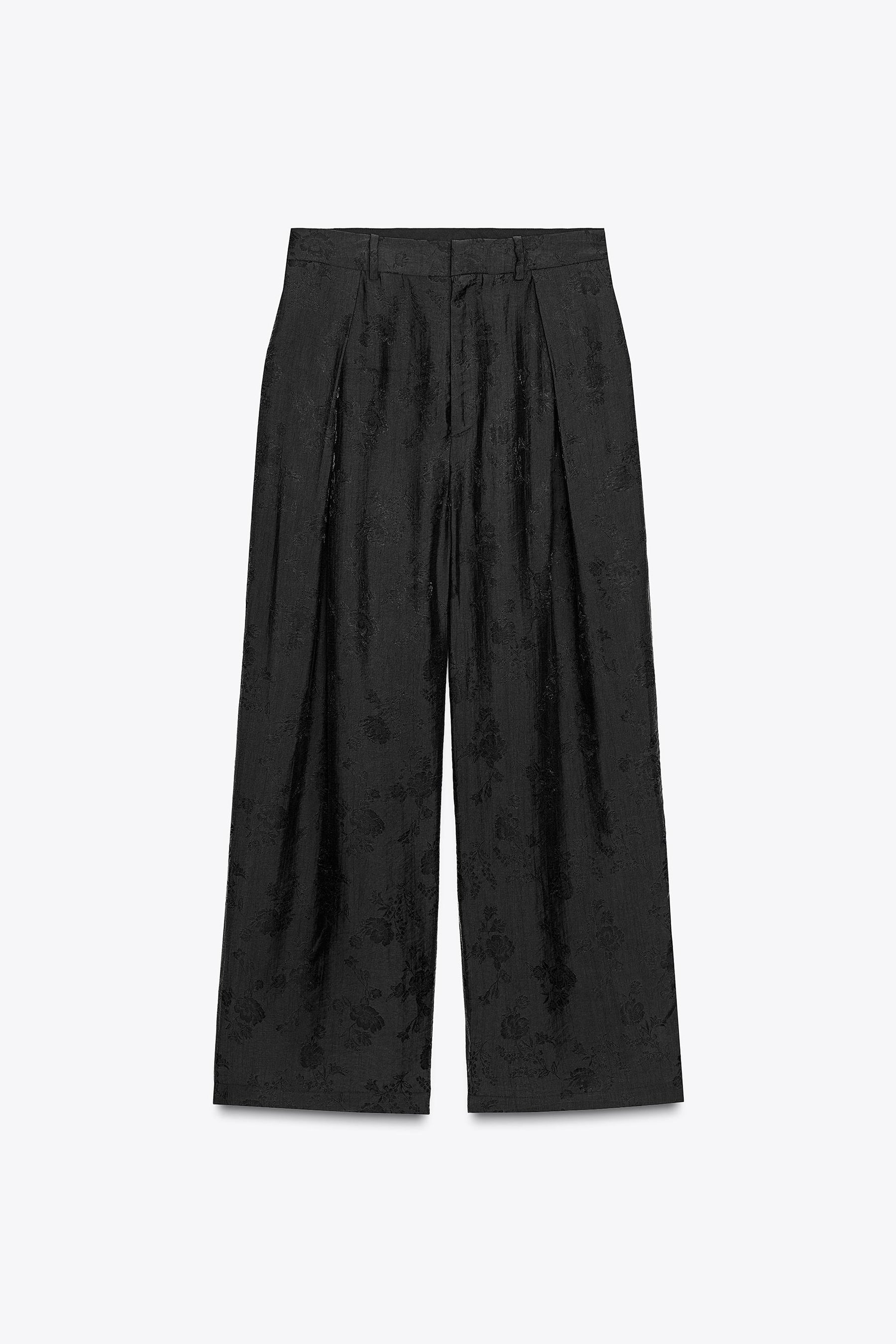 Floral Jacquard Trousers