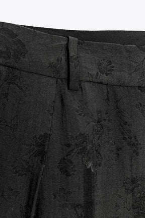 Floral Jacquard Trousers
