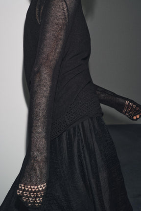 POINTELLE KNIT CARDIGAN - Image 2