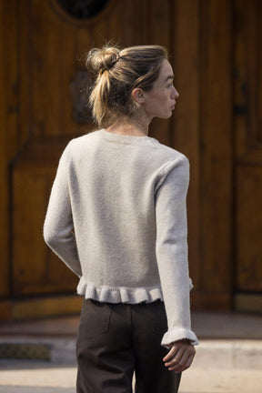 Ruffle Knit Cardigan