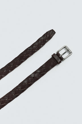 PLAITED LEATHER BELT - Image 2